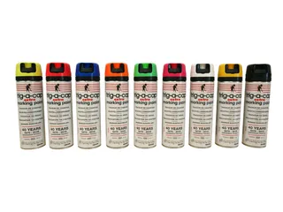 Markeerspray Voor Bouwplaatsen Oranje Fluorescerend 500Ml - 2