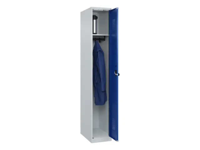 locker,HxBxD 1850x300x500mm,1vak,vak B 300mm,draaigrendel