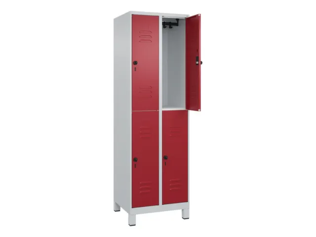 dubbeldekse locker,HxBxD 1950x600x500mm,2x2vak.,vak B 300mm
