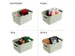 Boîte de rangement Sigma Home 17,7x12,8x9,3cm vert clair 2,5L