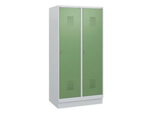 schoollocker,HxBxD 1630x800x500mm,2vak,vak B 400mm,cil.-slot,sokkel