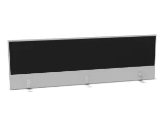 opzetpaneel bureau aanbouw achter MP-lichtgrijs BN8033-zwart 1800mm - 1