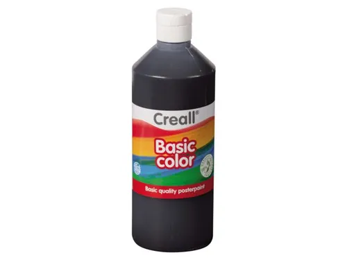 Plakkaatverf Creall basic zwart 500ml