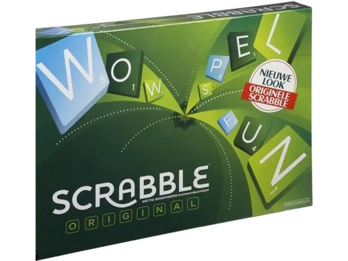 Spel Scrabble Mattel met houtblokjes