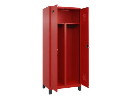 PBM-locker,HxBxD 1950x800x500mm,2vak,vak B 400mm,draaigrendel