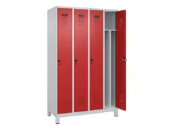 locker voor scheiding van kleding,HxBxD 1950x1200x500mm,4vak