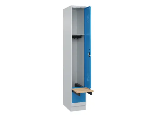 locker met bank,HxBxD 1950x300x815mm,1vak,vak B 300mm,cilinderslot