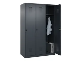 locker,HxBxD 1850x1200x500mm,3vak,vak B 400mm,draaigrendel - 1