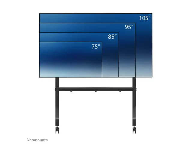 Neomounts MOVE Go XL FL50-575BL1 Support sol mobile écran 65-115 inch