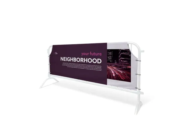 Bannière publicitaire pour barrière 240x80cm Impression recto-verso