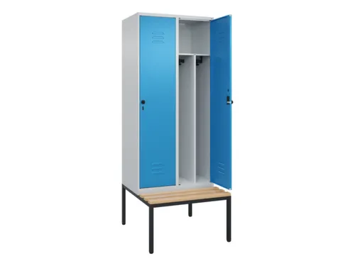 locker voor scheiding van kleding,HxBxD 2120x800x815mm,2vak