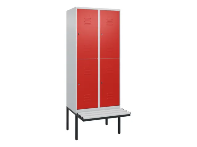 Dubbeldekse dekenkist,HxBxD 2120x800x815mm,2x2vak.,vak B 400mm