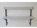 klapbank LxD 1200x380mm aluminium lijsten frame staal RAL7016