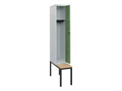 locker met bank,HxBxD 1950x300x815mm,1vak,vak B 300mm,cil.-slot