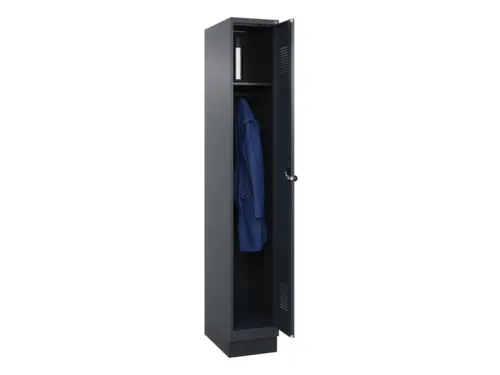 locker,HxBxD 1950x300x500mm,1vak,vak B 300mm,draaigrendel,sokkel