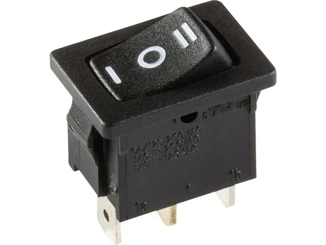 Vermogen Rockerschakelaar 3A-250V Spdt On-Off-On