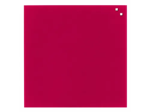 Glasmagneetbord Naga 45x45cm rood