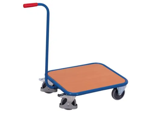 Platformwagen Duwstang 250kg Lxb 605x500mm 4 Wielen Beuken