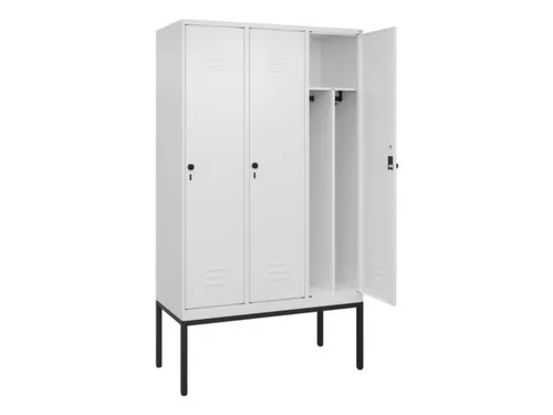 locker voor scheiding van kleding,HxBxD 2120x1200x500mm,3vak