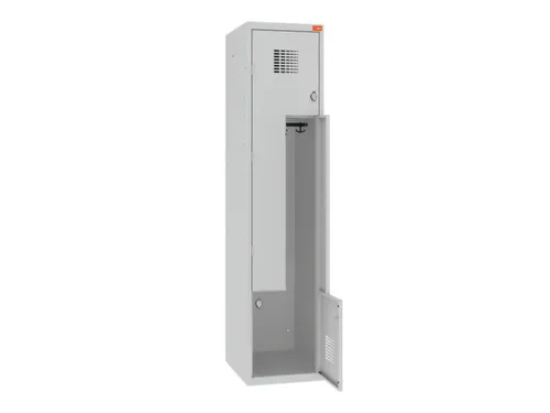 Z-garderobekast,HxBxD 1800x400x500mm,draaigrendel,romp RAL7035