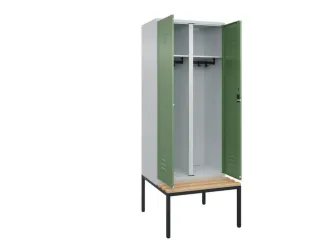 locker voor scheiding van kleding,HxBxD 2120x800x815mm,2vak - 2