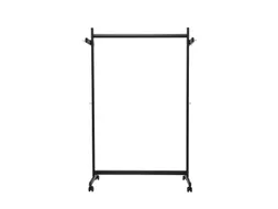 Garderoberek MAUL Samba mobiel 115X172X51cm 40kg, 10 haken zwart RAL90