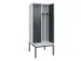 locker met bank,voor scheiding van kleding,HxBxD 2120x800x815mm,2vak