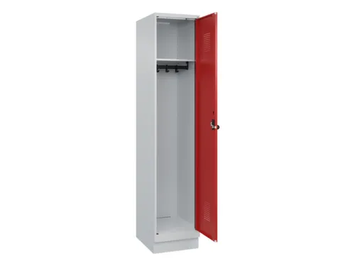 locker,HxBxD 1950x400x500mm,1vak,vak B 400mm,draaigrendel,sokkel