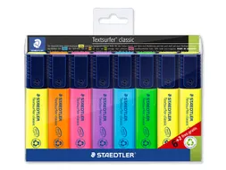 Markeerstift Staedtler 364 Textsurfer assorti 6 stuks + 2 geel gratis