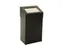 Afvalbak met pushklep 50 liter Zwart Sanitair