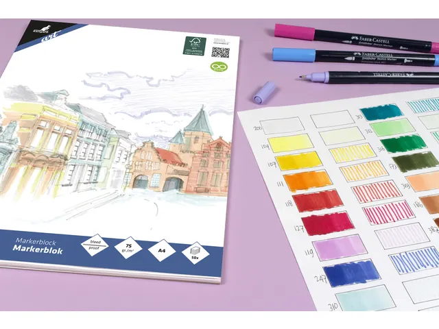 Markerblok Kangaro A4 wit 50 vel 75 grams