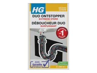Afvoerontstopper HG keuken Duo Extreem sterk 2x500ml - 1