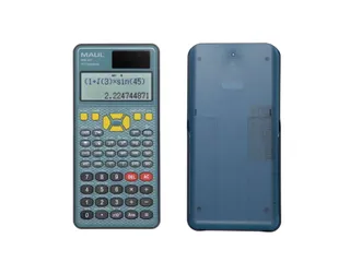Wetenschappelijk Bureaurekenmachine MSC 417 Solar Batterij blauw zwart - 3