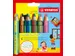 Crayon STABILO 882 Woody 3-en-1 Duo étui 6 pièces + taille-crayon