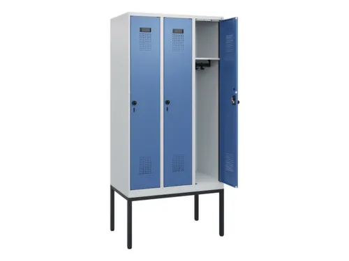 schoollocker,HxBxD 1950x900x500mm,3vak,vak B 300mm,draaigrendel