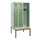 locker met bank,HxBxD 1950x900x815mm,3vak,vak B 300mm,draaigrendel