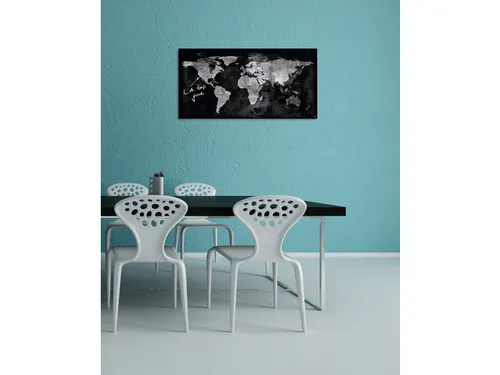 Glasmagneetbord Sigel Artverum 91x46cm Wereldkaart