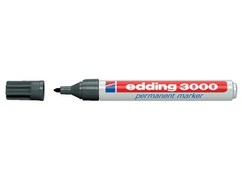Viltstift edding 3000 rond grijs 1.5-3mm