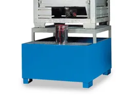 Opvangbak 1x Ibc Opvangvol. 1000l Staal 1300x1360x1070mm Aftapbok