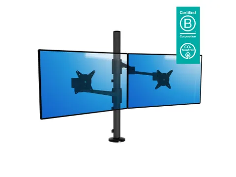 Monitorarm ViewLite 143 2 Schermen Zwart
