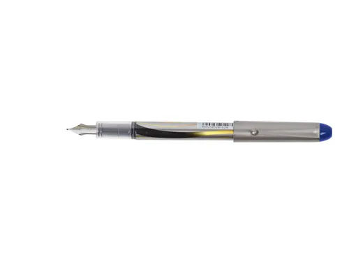 Vulpen Pilot V pen Zilver Medium punt Inktkleur Blauw