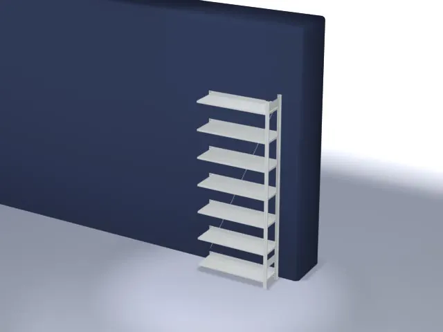 dossierstelling,aanbouwveld,HxBxD 2350x1010x335mm,vaklast 60kg