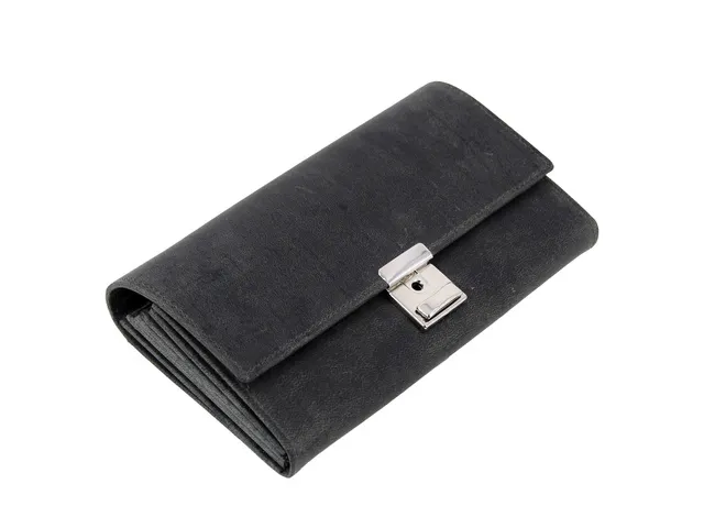 Kelnerportefeuille Alassio hunter leer grijs 18,5x9,5 cm