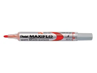 Viltstift Pentel MWL5 Maxiflo whiteboard rood 1mm - 1