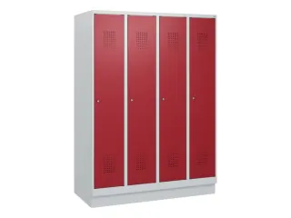 schoollocker,HxBxD 1630x1200x500mm,4vak,vak B 300mm,cil.-slot,sokkel - 2