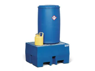 PE-opvangbak,v. 1x200l vat/kleinemballage,opvangvol. 240l - 2