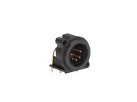 - Xlr Receptacle Mounting Connector, 5-pin Male, Vertical Pcb Mount