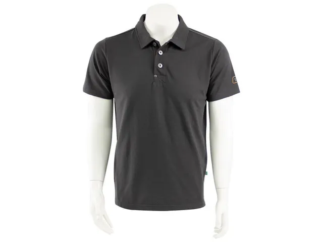 T'riffic Solid Circulair polo, antraciet, maat M, per stuk