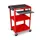 bijzetwagen,HxLxB 610-1060x610x460mm,rood,3niveau(s)