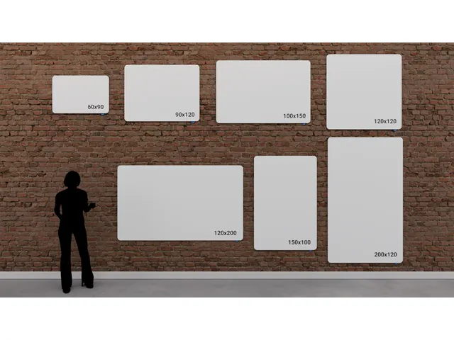 Whiteboard Frameloos ESSENCE 200x119.5cm hxb